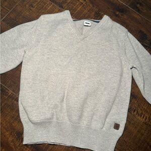 Janie and Jack Light Gray V-Neck Sweater